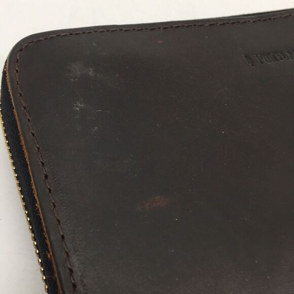 Portland Leather Goods Grizzly Zip Around Accordion Long Wallet - Picture 7 of 17